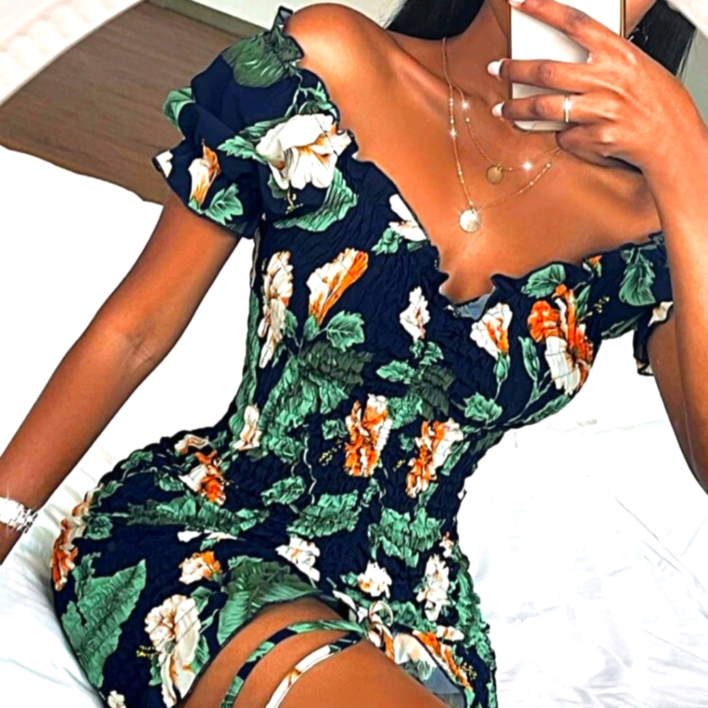 Shein flower dress